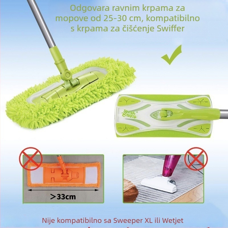 Nadomještiva navlaka od tkanine za Swiffer Sweeper XL plosnati mop, dvostruka uporaba – suho i mokro