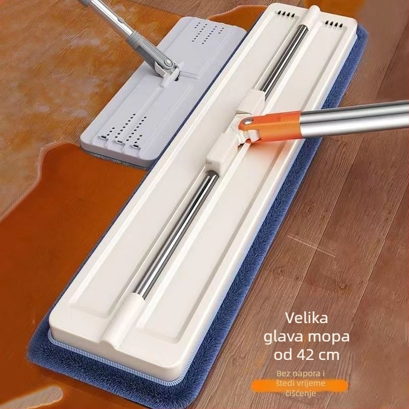 Nova nadograđena Hands-Free plosnata mop za mokro i suho čišćenje, debela i ekstra velika glava