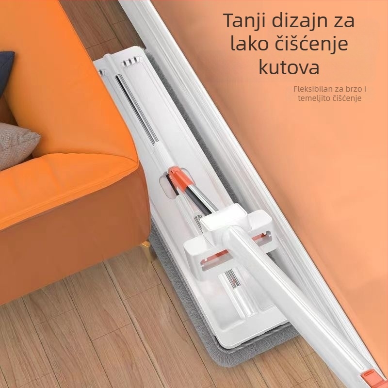 Nova nadograđena Hands-Free plosnata mop za mokro i suho čišćenje, debela i ekstra velika glava