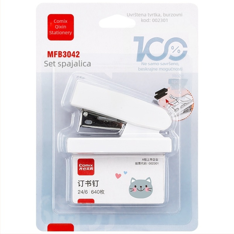 Qixin MFB3042 Mini spajalica set: spajalica i spajalice, izdržljiva i lagana