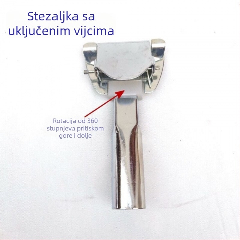 Dodatci za šipku metle za prašinu: zamjenski čahur, univerzalni spoj, glava klipa od nehrđajućeg čelika za pamuk mop