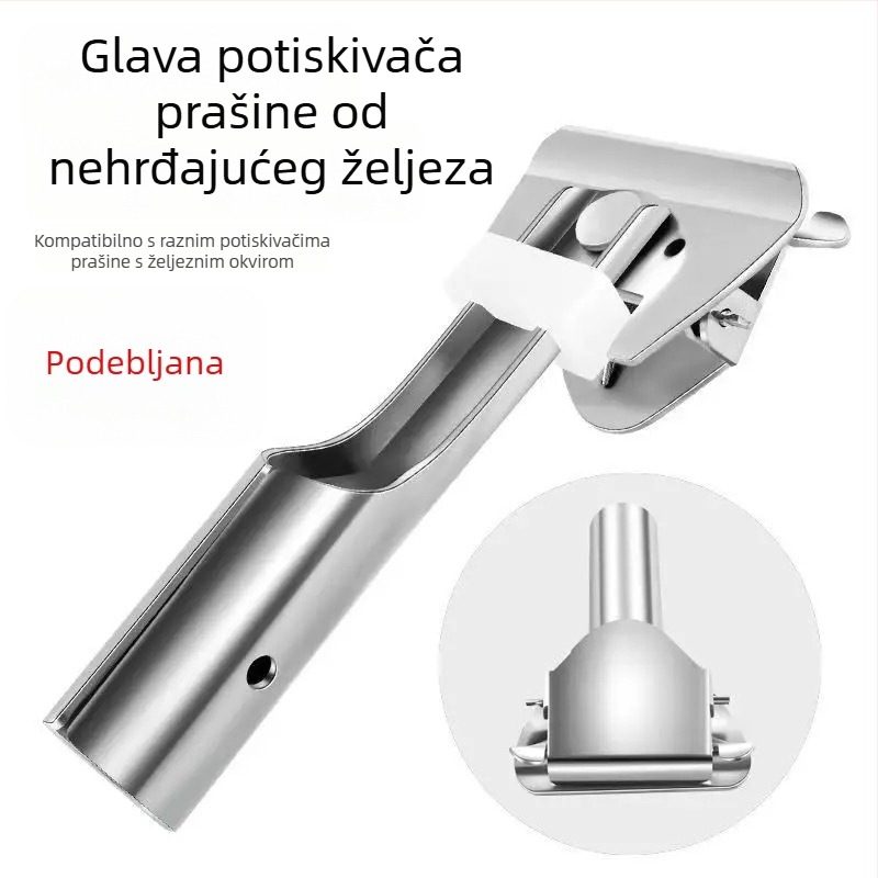 Dodatci za šipku metle za prašinu: zamjenski čahur, univerzalni spoj, glava klipa od nehrđajućeg čelika za pamuk mop