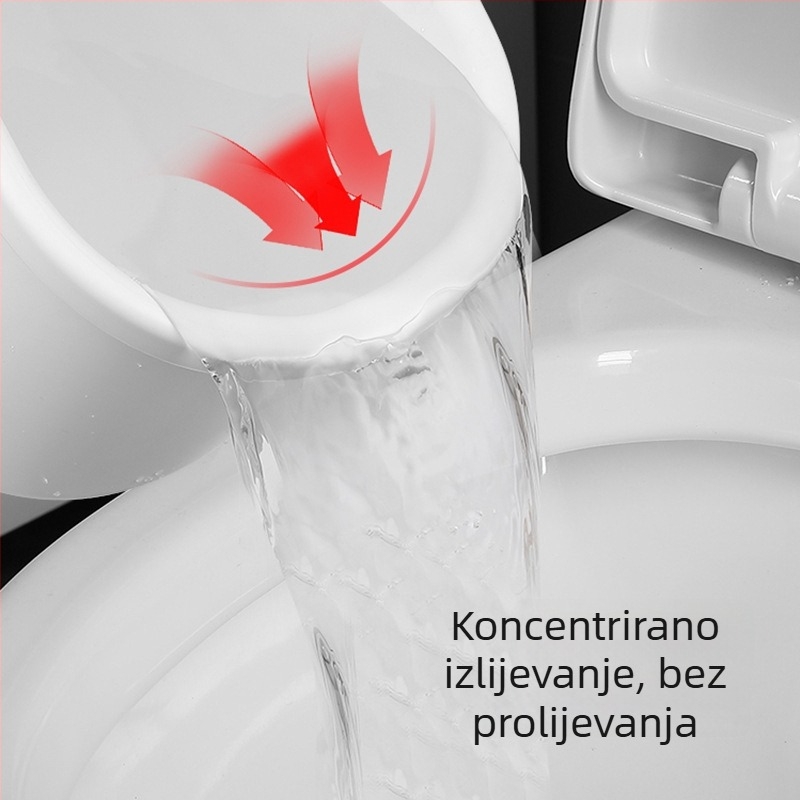 Kanta za mop s rezervarom vode, spužvasti ravni mop, rotirajući stisak, jedna debela kanta