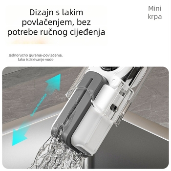 Višenamjenski stolni mini mop sa spužvom, bez pranja ruku, upija vlagu u kupaonici, WC-u i kuhinji