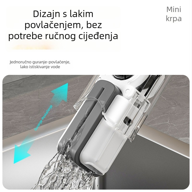 Višenamjenski stolni mini mop sa spužvom, bez pranja ruku, upija vlagu u kupaonici, WC-u i kuhinji
