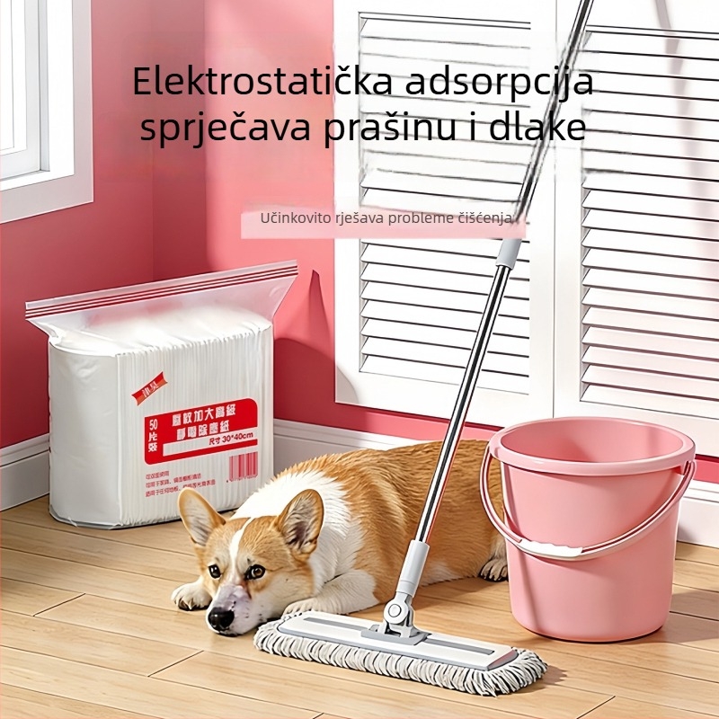 Elektrostatni papir za uklanjanje prašine, jednokratni, bez pranja, za kućno čišćenje podova