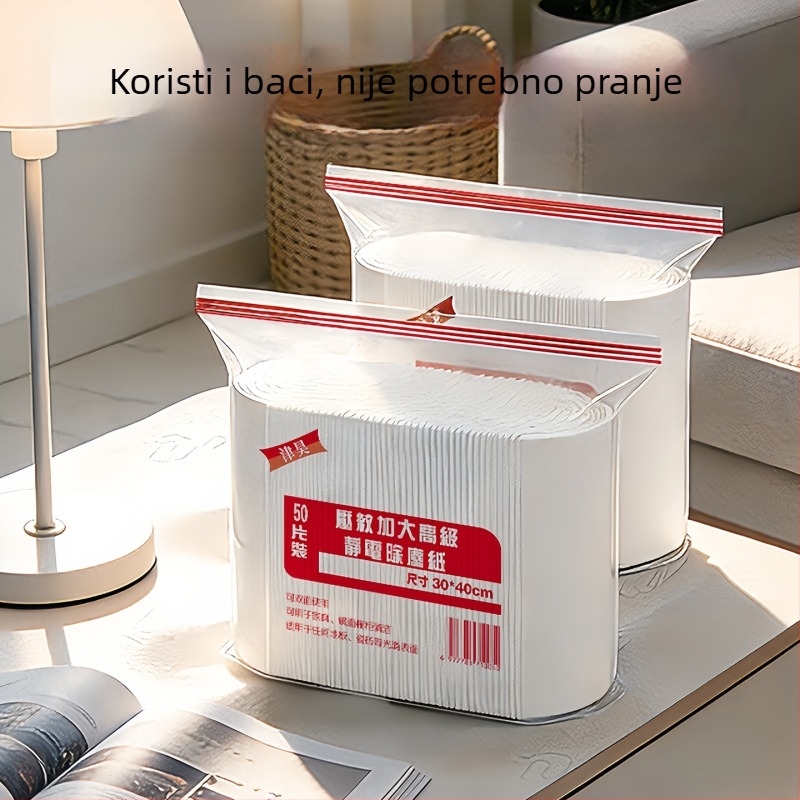 Elektrostatni papir za uklanjanje prašine, jednokratni, bez pranja, za kućno čišćenje podova