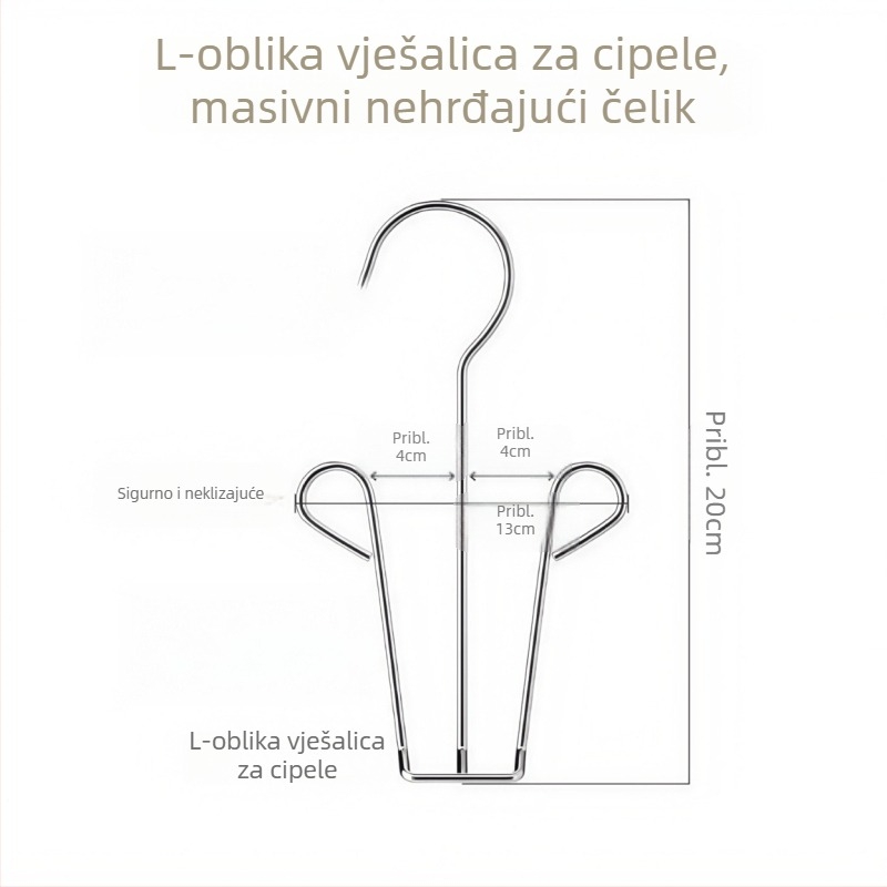 Debeli sušilica za cipele i odjeću od nehrđajućeg čelika 304, fiksni dizajn