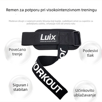 Narukvica za zglob za mrtvo dizanje i povlačenje – silikonski protuklizni grip, otporan na habanje