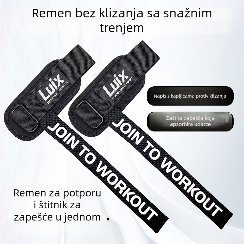 Narukvica za zglob za mrtvo dizanje i povlačenje – silikonski protuklizni grip, otporan na habanje