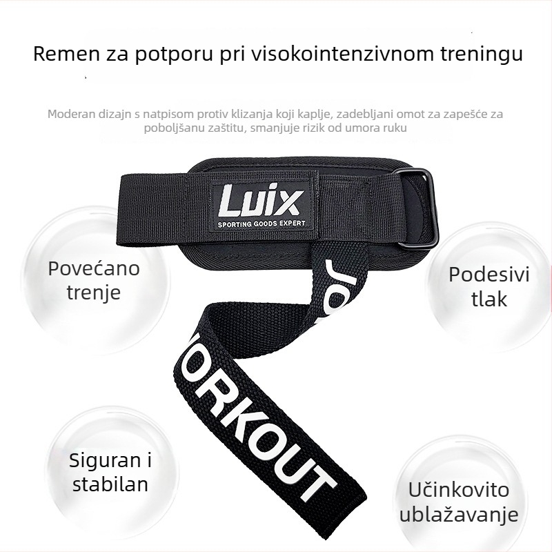 Narukvica za zglob za mrtvo dizanje i povlačenje – silikonski protuklizni grip, otporan na habanje