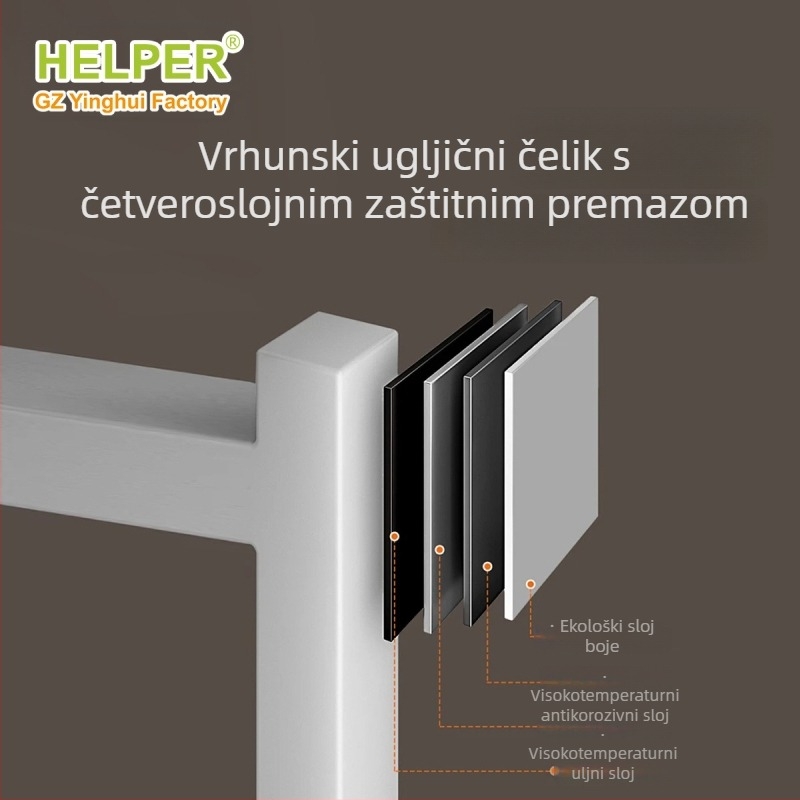 X-oblik sklopivi stalak za sušenje rublja, za unutarnju upotrebu, stojeći, držač za ručnike, modern dizajn