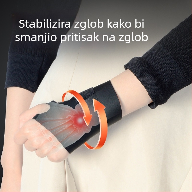 Anxin Odrasla dišna sportska zapešćnica s zaštitom prstiju i zapešća, pogodna za košarku