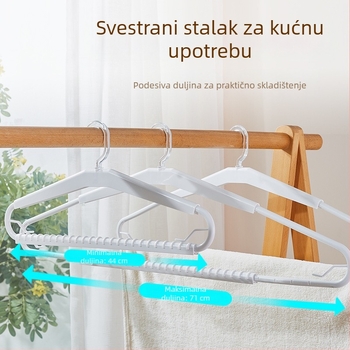 Proširiva vješalica za odjeću, bezšivni dizajn, okretna višefunkcionalna sušilica za ručnike i plahtu