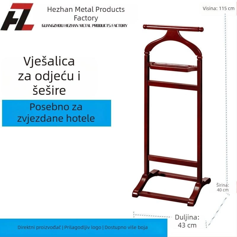 Stojeći stalak za odjeću za dom, mobilan, elegantan, jednostavan unutarnji stalak s jednom šipkom, mali