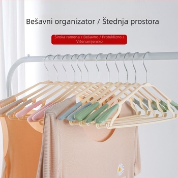 Plastična vješalica za odjeću s kukom i sušilnim stalkom – organizator za pohranu