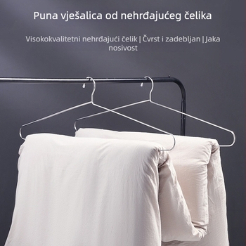 Nehrđajući čelični stalak za sušenje pokrivača, duljine 70 cm, držač posteljine i ručnika