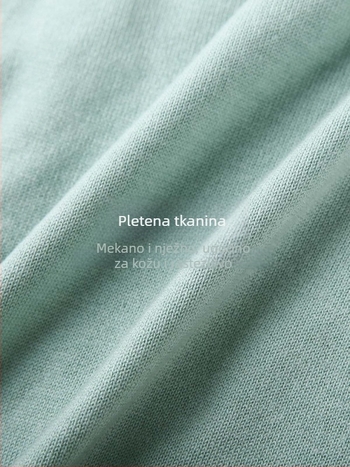 Slim and Beautiful Plus-Size pletena bluza s izšivanjem i V-izrezom, elegantni dugi rukavi