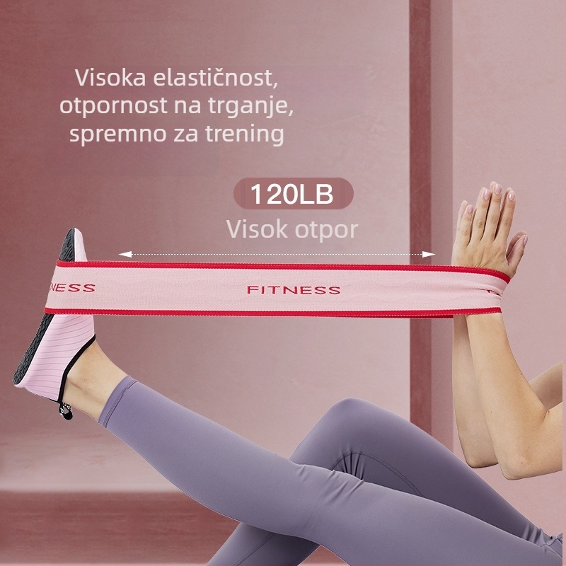 Elastična traka otpora za trening gluteusa i čučnjeva, trener kukova za jogu