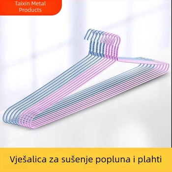 Extra dugačka protuklizna vješalica za sušenje deka i plahti, namijenjena studentskom domu