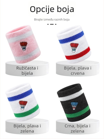 Traka za zglob za badminton s upijajućim ručnikom, unisex, sportski dodatak