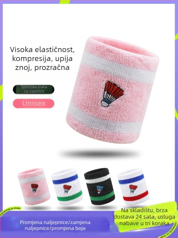 Traka za zglob za badminton s upijajućim ručnikom, unisex, sportski dodatak