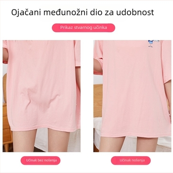 Ženske dvostruko slojne Ice Silk sigurnosne tajice s zaštitom prepona, protiv prozirnosti, bez nabiranja, srednji porast, za nošenje kao vanjski dio