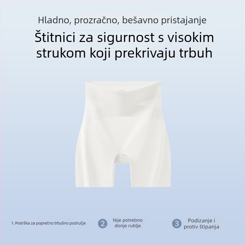 2025 ljeto: bezšivne ženske šorce za sigurnost, podizanje stražnjice, kontrola trbuha, oblikovanje, antibakterijski sloj