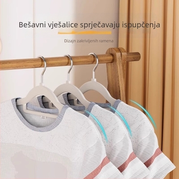 Domaća vješalica za odjeću, bez tragova, protuklizna zaštita ramena, stalak za sušenje u garderobi