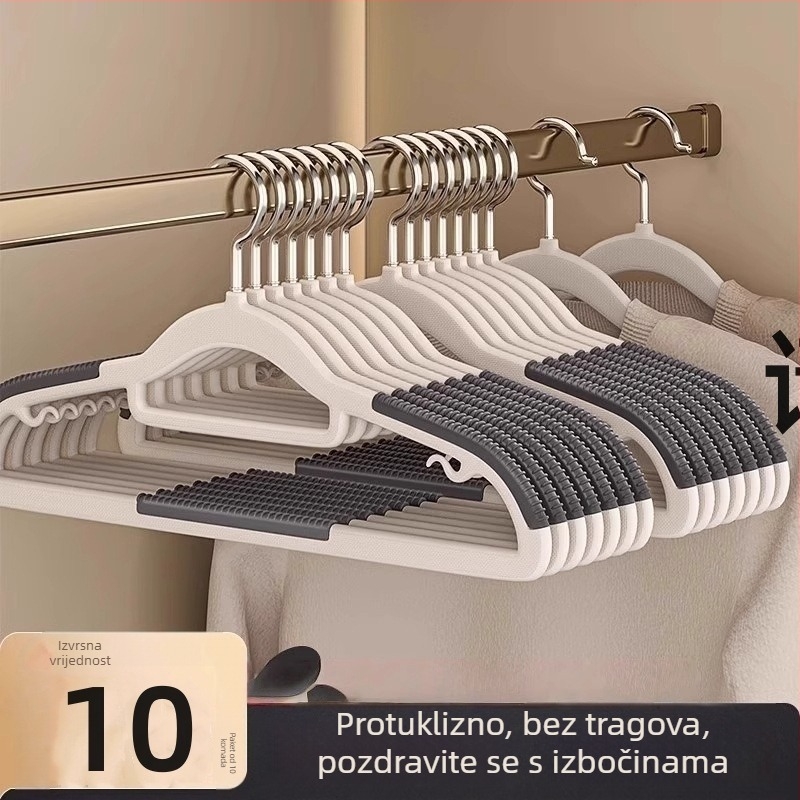 Domaća vješalica za odjeću, bez tragova, protuklizna zaštita ramena, stalak za sušenje u garderobi