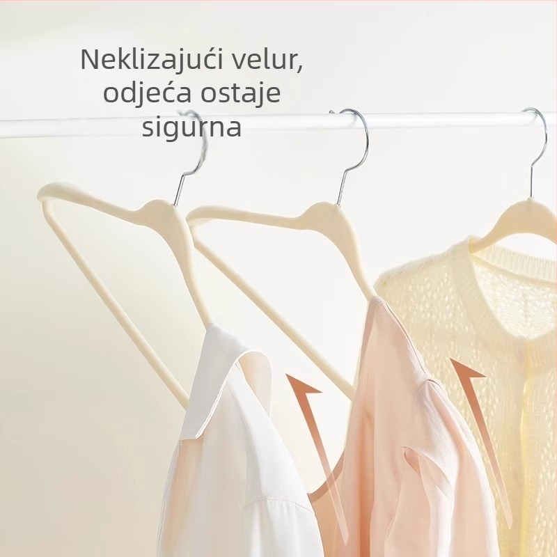 Plastična vješalica za odjeću sa širokim ramenima, protuklizna, za kapute i odijela