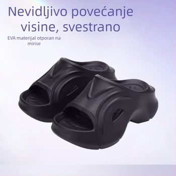 Ženske sandale s 7 cm visokim debelim potplatom, EVA materijal, udobne, vodootporne, protuklizne, bez mirisa, stilne i svestrane.