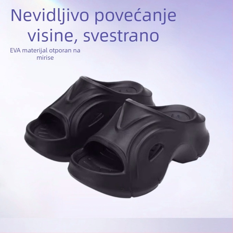 Ženske sandale s 7 cm visokim debelim potplatom, EVA materijal, udobne, vodootporne, protuklizne, bez mirisa, stilne i svestrane.