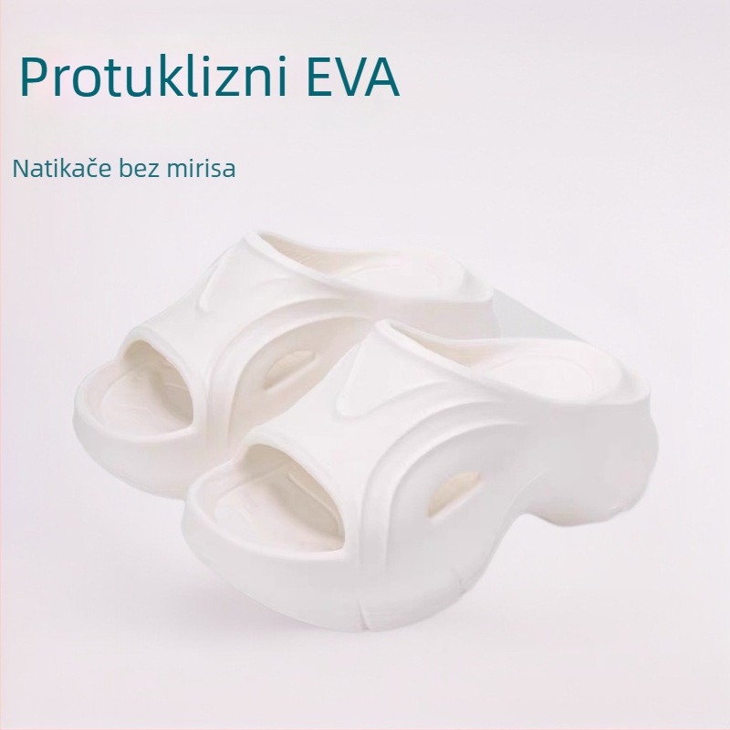Ženske sandale s 7 cm visokim debelim potplatom, EVA materijal, udobne, vodootporne, protuklizne, bez mirisa, stilne i svestrane.
