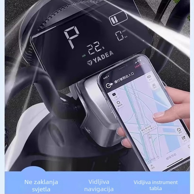 Vjetrobranski pokrov za električna vozila, proziran i vodootporan, deblji i širi za električne skutere i motocikle