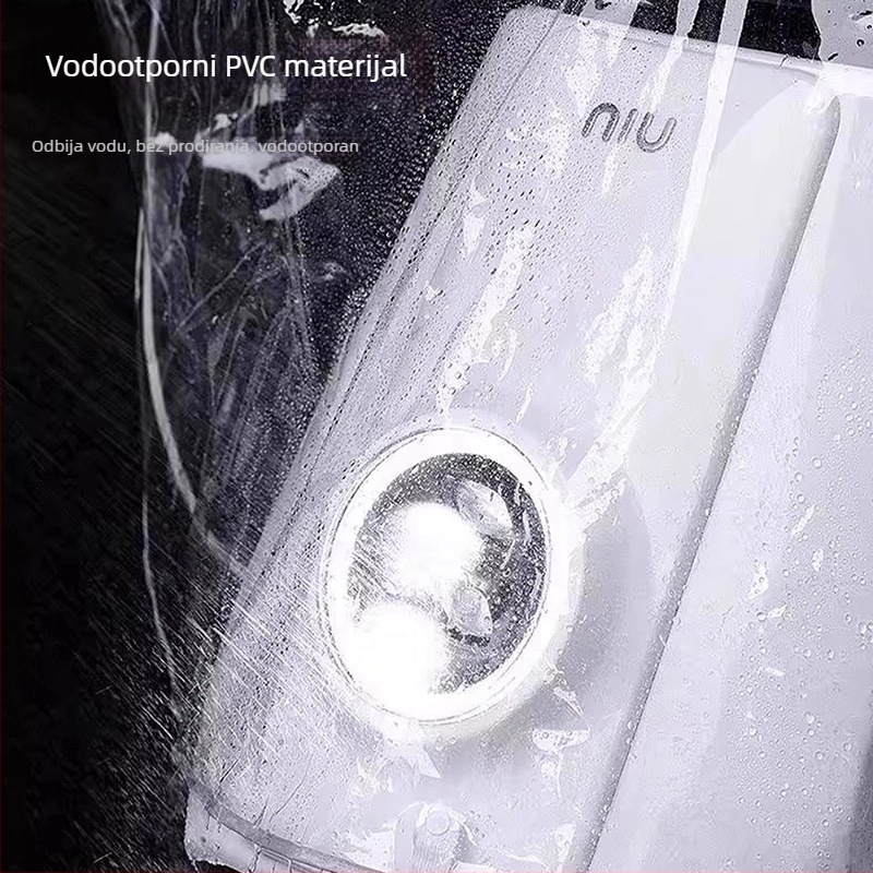 Vjetrobranski pokrov za električna vozila, proziran i vodootporan, deblji i širi za električne skutere i motocikle