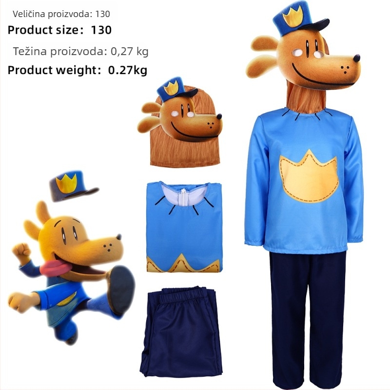 5 Dog Man cosplay kostima za Halloween – tema Puss in Boots, kostimi za scensku izvedbu