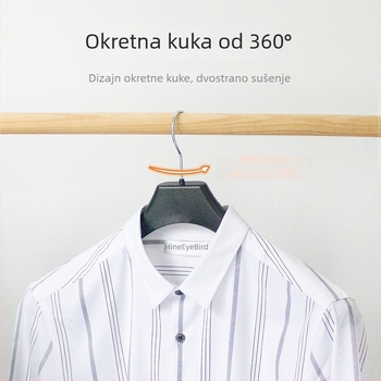 Plastična vješalica za odijela s debelim širokim ramenima, protivklizna, za sušenje
