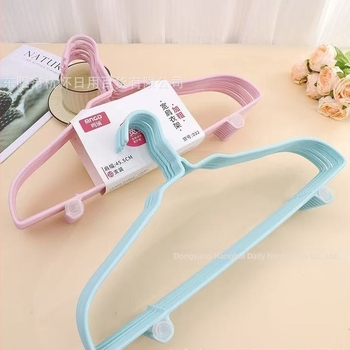 Kućne vješalice za odjeću s kukama, set od 10 komada, duljina 46 cm, deblja, protuklizne, bez tragova na ramenima, model Mingdi 032