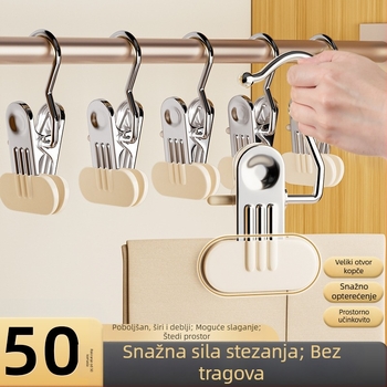 Protuklizni klipsovi za hlače s višenamjenskim kukama i štipaljkama za rublje za hlače i šešire