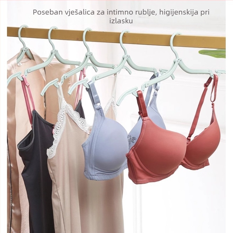 Sklopiva stalak za sušenje odjeće za putovanja i vanjsku upotrebu, prijenosna za dom i studentski dom, pogodna za donje rublje i čarape