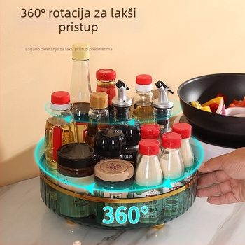 Okretni multifunkcionalni organizator za kuhinju i kozmetiku