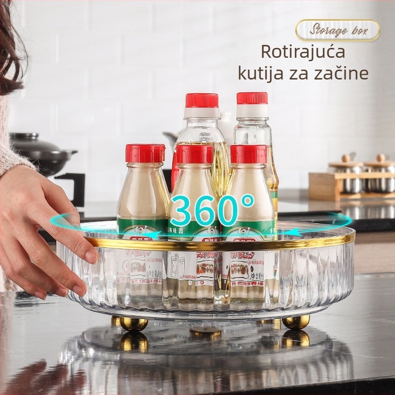 Okretni multifunkcionalni organizator za kuhinju i kozmetiku