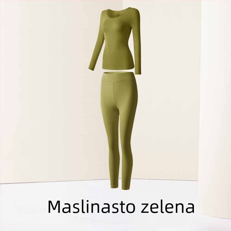 Hijaluronska kiselina — termalni komplet za njegu kože — ultra tanak, brzo zagrijavanje, bezšivne, toplji donji i gornji dio s dugim rukavima