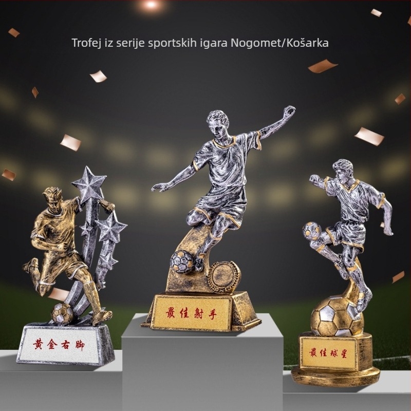 Sveobuhvatna sportska trofeja za košarku i nogomet s dodjelom MVP, prvak, najbolji igrač, najbolji sudac, Zlatna cipela, Zlatna zviždaljka