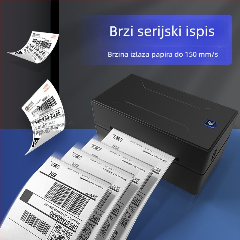 Prijenosni Bluetooth termični pisač naljepnica za otpremu i bar kodove