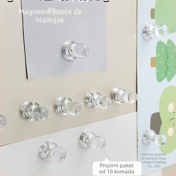 Male prozirne magnetske pločice za hladnjak, magnetske iglice, magnetske naljepnice za poruke, magnetske fotografije, minimalističke dekorativne kopče