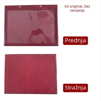 Kožni vanjski okvir za originalnu poslovnu licenci A3 s kopijom A4 – 3-u-1 zaštitna futrola