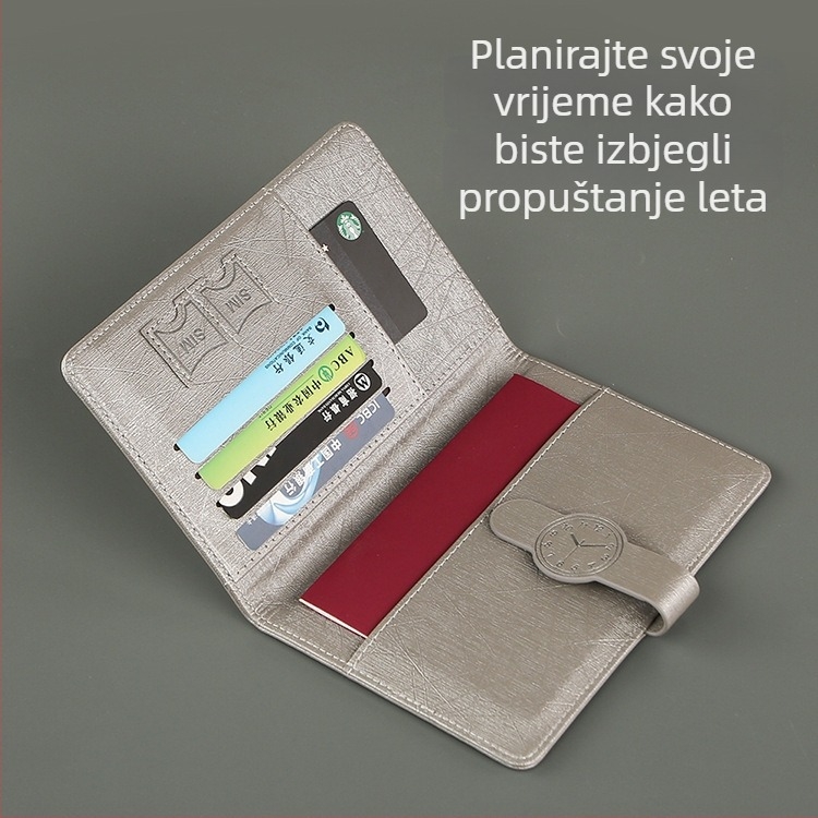 Duga torbica za putovnicu s RFID zaštitom za putovanja