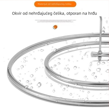 Sklopivi kružni rotirajući sušilo za balkon, višenamjenski stalak za odjeću, posteljinu i navlake za pokrivače